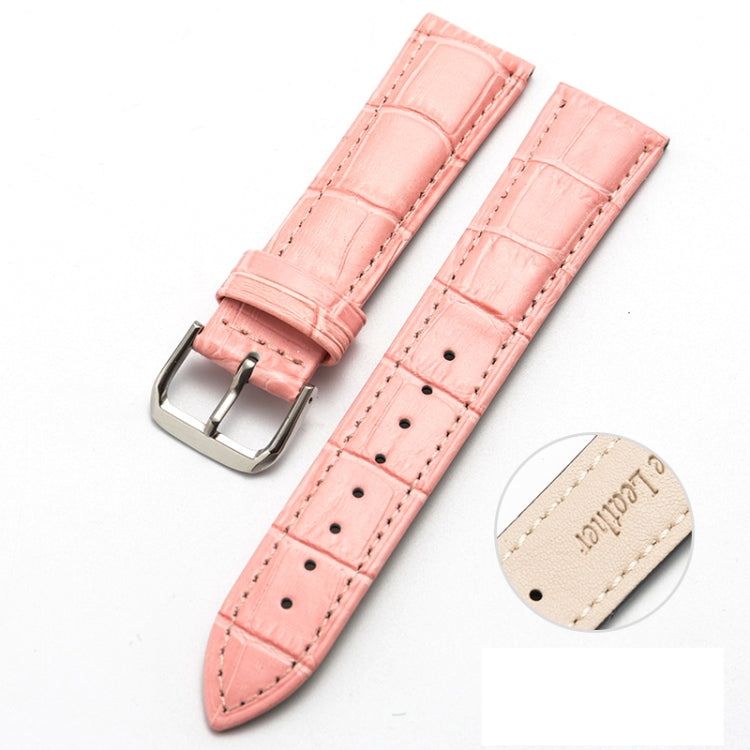 Two-layer Cowhide Leather Bamboo Joint Texture Replacement Strap Watchband, Series 1