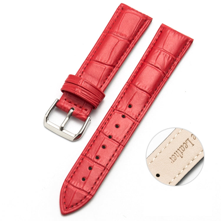 Two-layer Cowhide Leather Bamboo Joint Texture Replacement Strap Watchband, Series 1