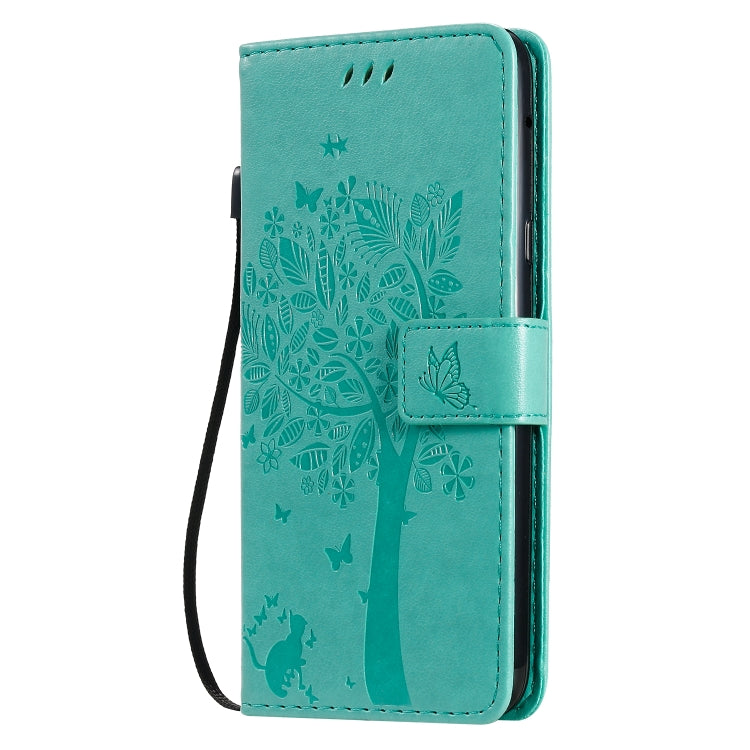 Tree & Cat Pattern Pressed Printing Horizontal Flip PU Leather Case with Holder & Card Slots & Wallet & Lanyard, Series 2 My Store