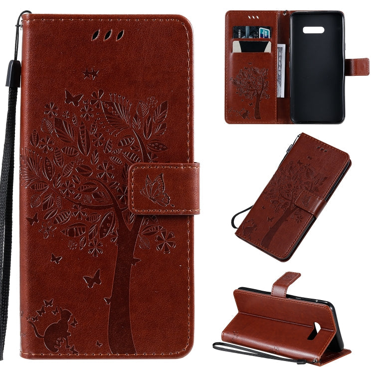 Tree & Cat Pattern Pressed Printing Horizontal Flip PU Leather Case with Holder & Card Slots & Wallet & Lanyard, Series 2 My Store