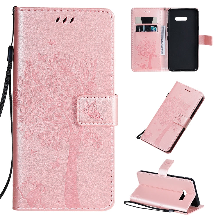 Tree & Cat Pattern Pressed Printing Horizontal Flip PU Leather Case with Holder & Card Slots & Wallet & Lanyard, Series 2 My Store