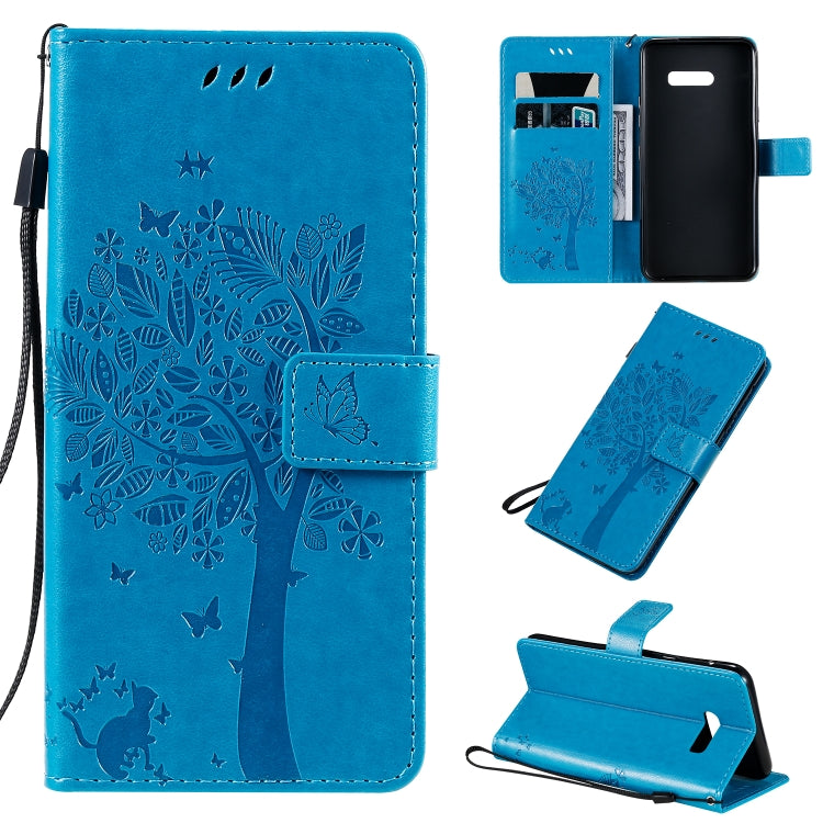 Tree & Cat Pattern Pressed Printing Horizontal Flip PU Leather Case with Holder & Card Slots & Wallet & Lanyard, Series 2 My Store