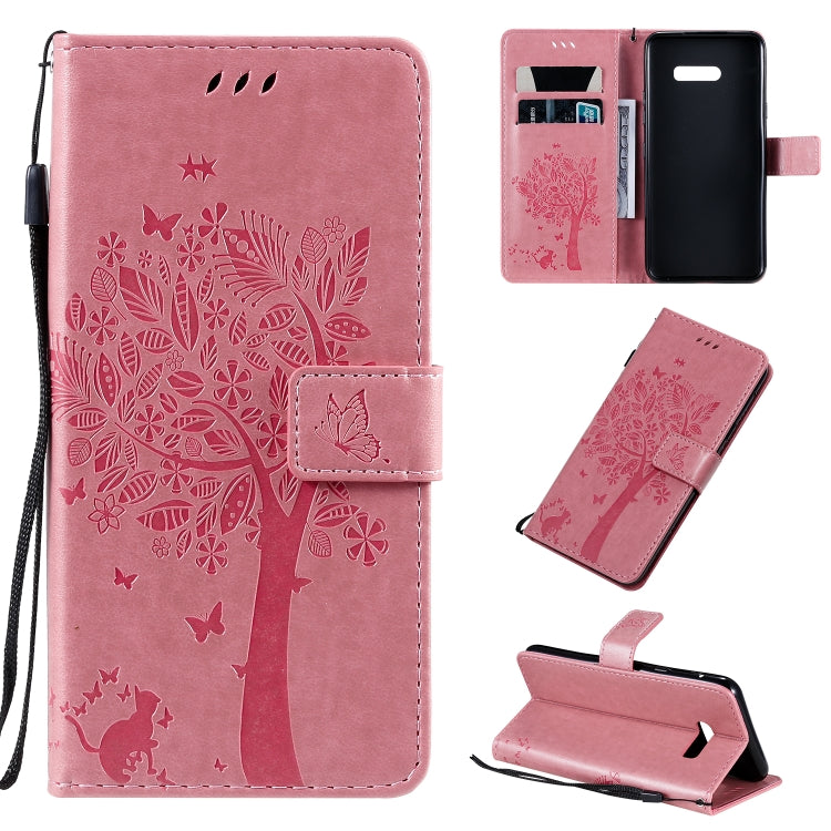 Tree & Cat Pattern Pressed Printing Horizontal Flip PU Leather Case with Holder & Card Slots & Wallet & Lanyard, Series 2 My Store