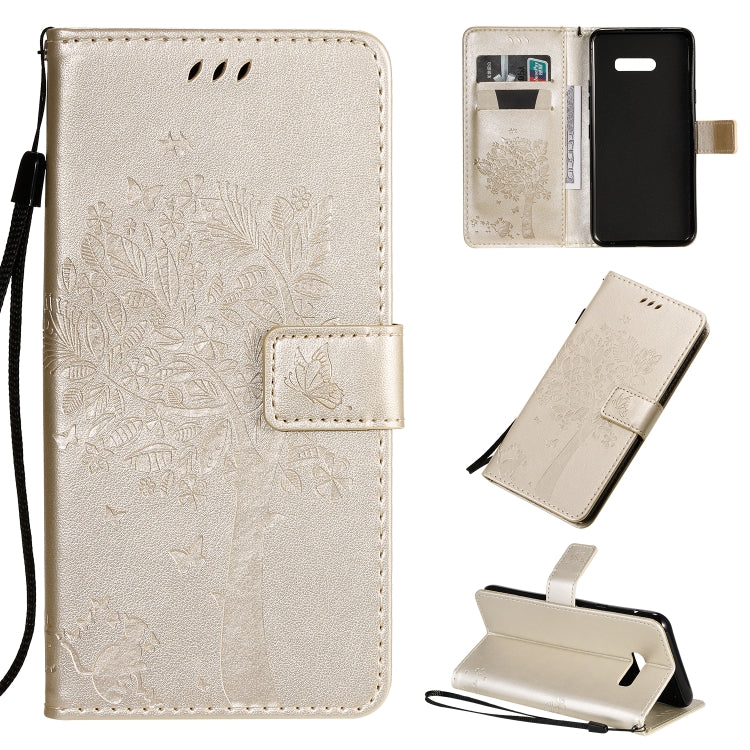 Tree & Cat Pattern Pressed Printing Horizontal Flip PU Leather Case with Holder & Card Slots & Wallet & Lanyard, Series 2 My Store