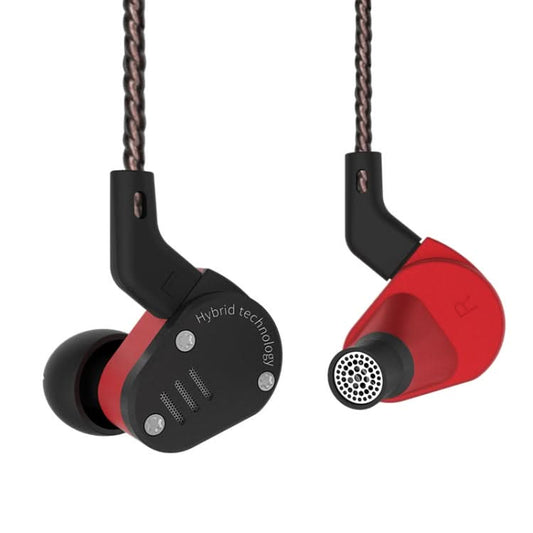 KZ ZSA Ring Iron Hybrid Drive Sport In-ear Wired Earphone,