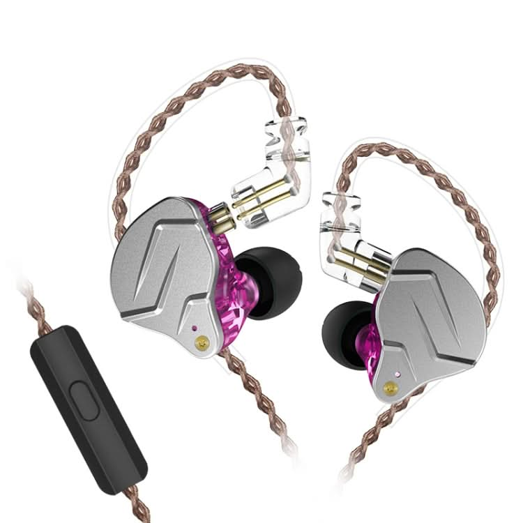 KZ ZSN Pro Ring Iron Hybrid Drive Metal In-ear Wired Earphone,