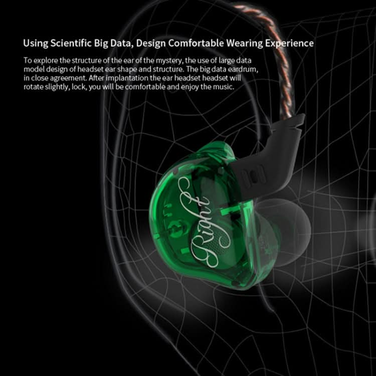 KZ ZSR 6-unit Ring Iron In-ear Wired Earphone,