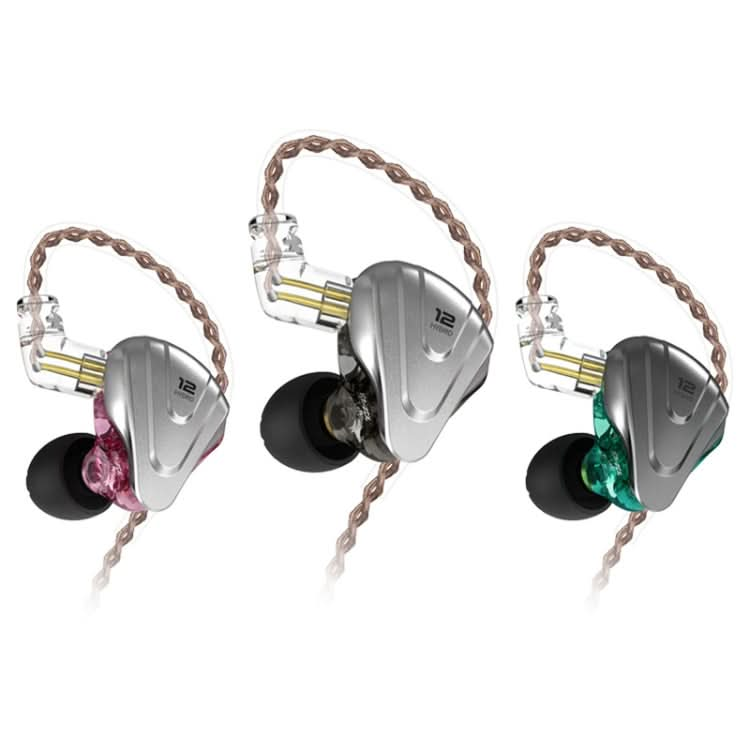 KZ ZSX 12-unit Ring Iron Metal Gaming In-ear Wired Earphone,