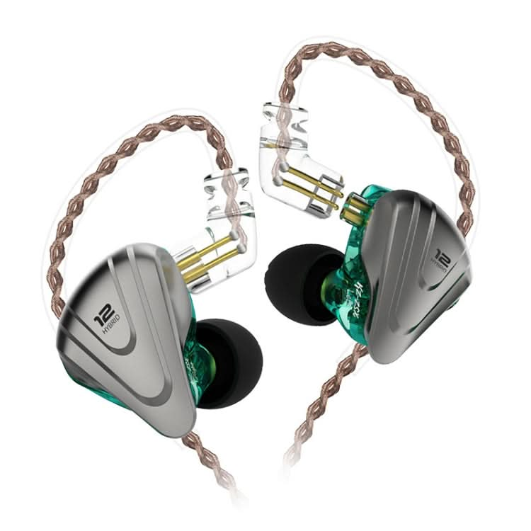 KZ ZSX 12-unit Ring Iron Metal Gaming In-ear Wired Earphone,