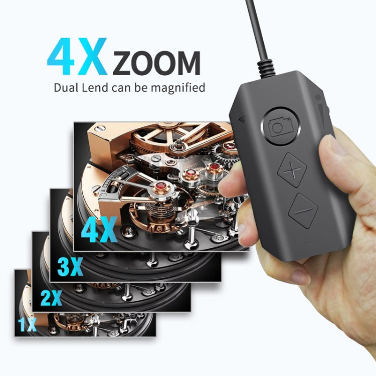 Y17 5MP 12mm Dual-lens HD Autofocus WiFi Industrial Digital Endoscope Zoomable Snake Camera