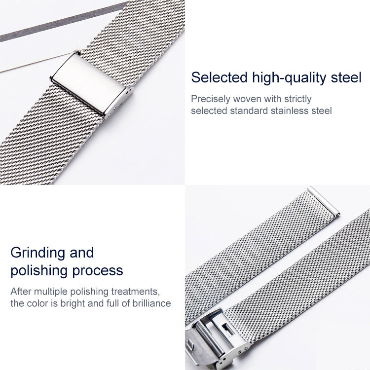 304 Stainless Steel Single Buckle Replacement Strap Watchband