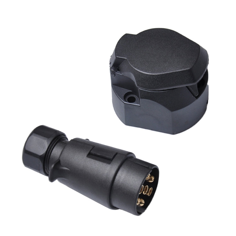 12V 7-pin Plastic Trailer Connector Socket + Plug EU