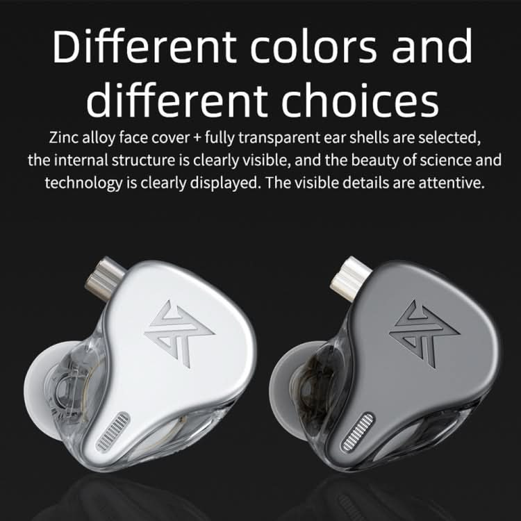 KZ DQ6 3-unit Dynamic HiFi In-Ear Wired Earphone