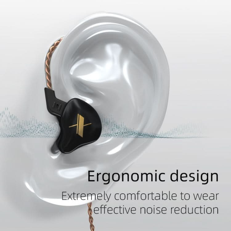 KZ EDX Dynamic Monitor HiFi In-Ear Wired Earphone