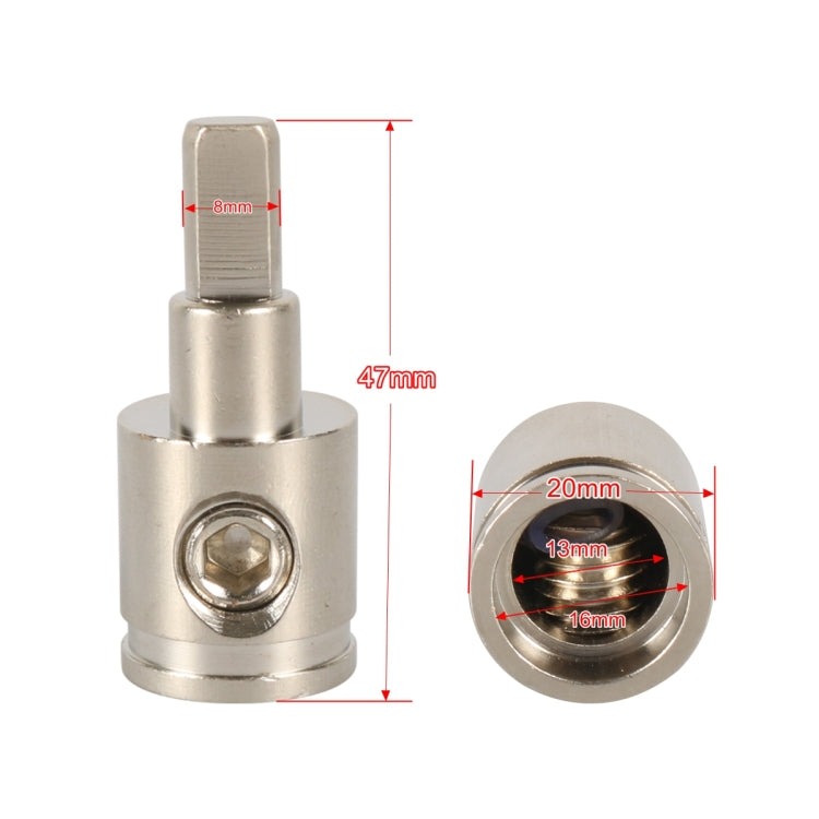 A5679 2 PCS Car Large Size Nickel-plated Brass 0GA to 4GA Audio Terminal Block ÎҵÄÉ̵ê