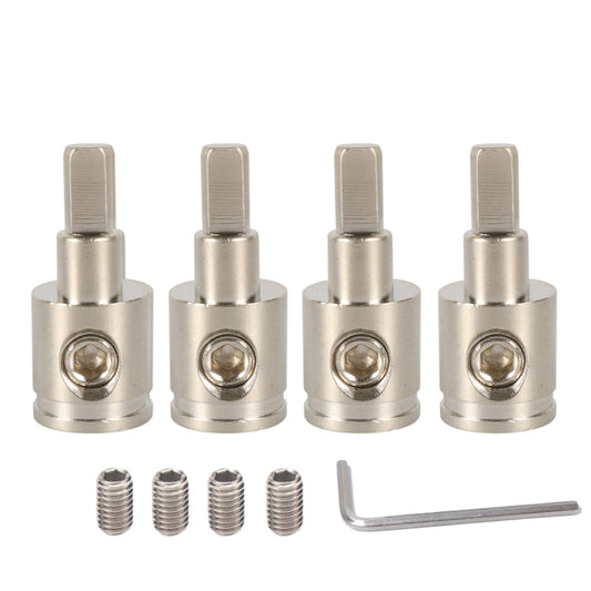 A5683 4 PCS Car Large Size Nickel-plated Brass 0GA to 4GA Audio Terminal Block with Screws ÎҵÄÉ̵ê