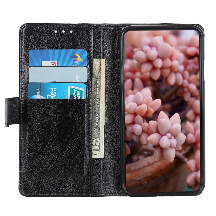 Copper Buckle Nappa Texture Horizontal Flip Leather Case with Holder & Card Slots & Wallet