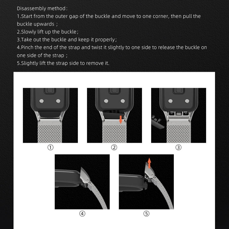 MIJOBS Three Strains Stainless Steel Metal Buckle Replacement Strap Watchband