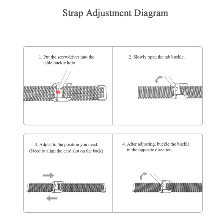 MIJOBS Milan Stainless Steel Metal Buckle Replacement Strap Watchband