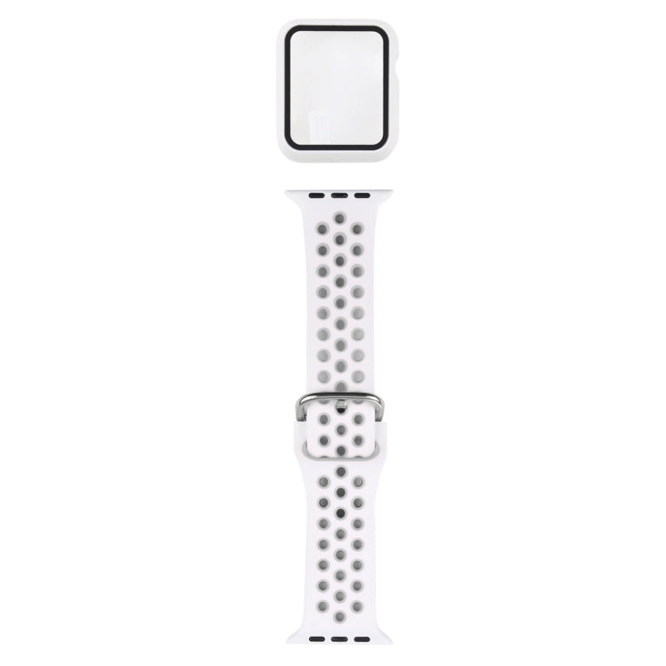 Silicone Replacement Strap Watchband + Protective Case with Screen Protector Set For Apple Watch Series, Series 1