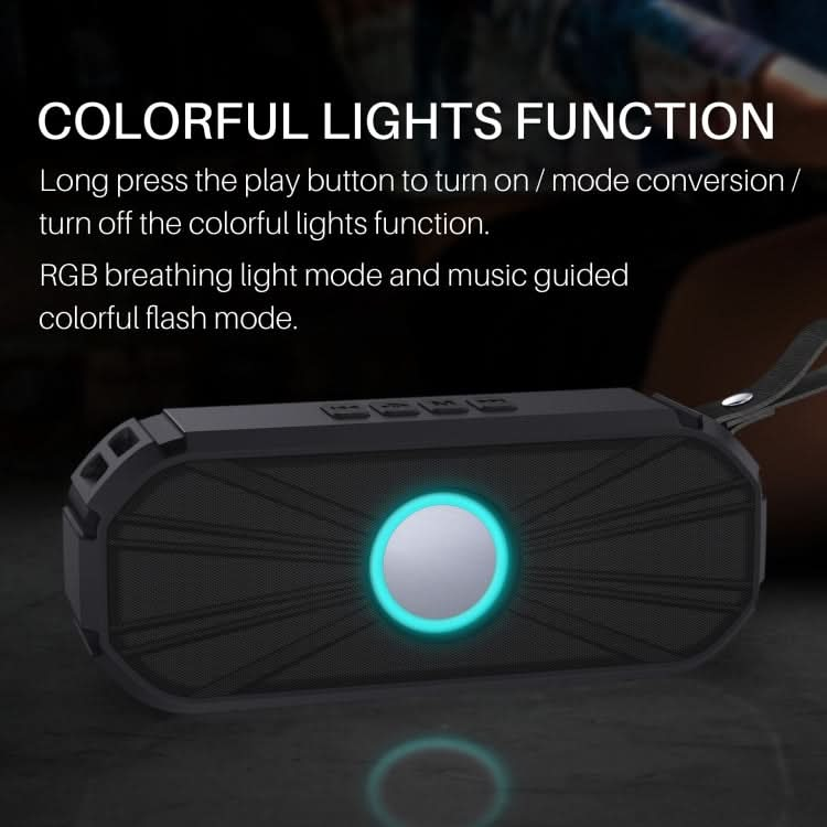 New Rixing NR-9012 Bluetooth 5.0 Portable Outdoor Wireless Bluetooth Speaker