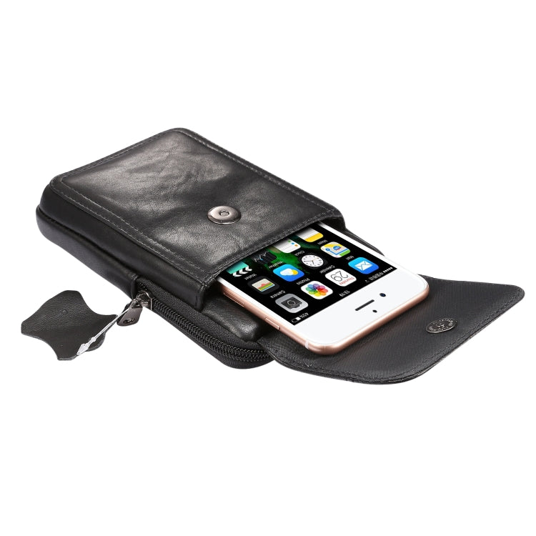 Multi-functional Universal Leather Waist Hanging One-shoulder Mobile Phone Waist Bag My Store