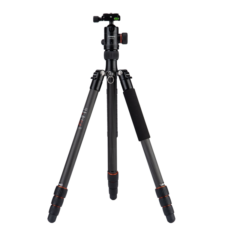 Fotopro X-go Plus E Portable Carbon Fiber Camera Tripod with Dual Action Ball Head