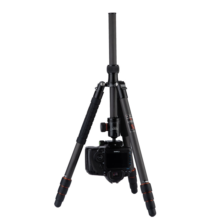 Fotopro X-go Plus E Portable Carbon Fiber Camera Tripod with Dual Action Ball Head