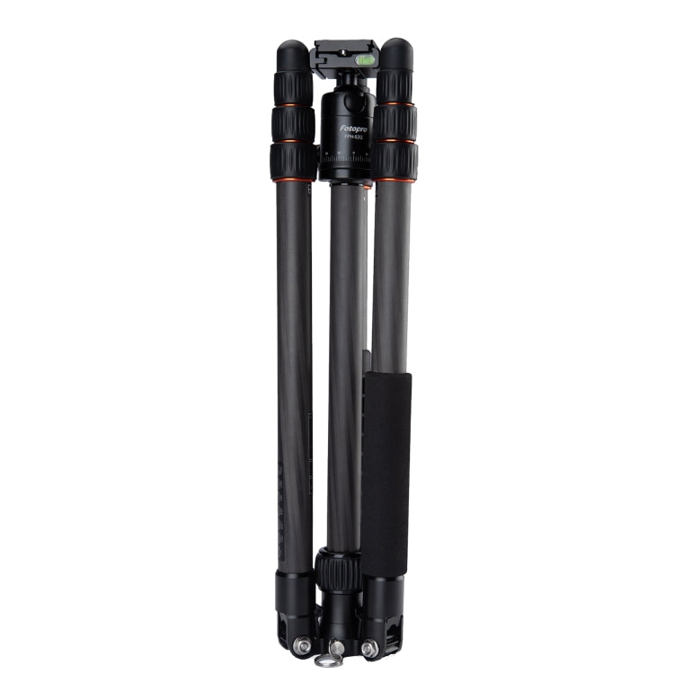 Fotopro X-go Plus E Portable Carbon Fiber Camera Tripod with Dual Action Ball Head