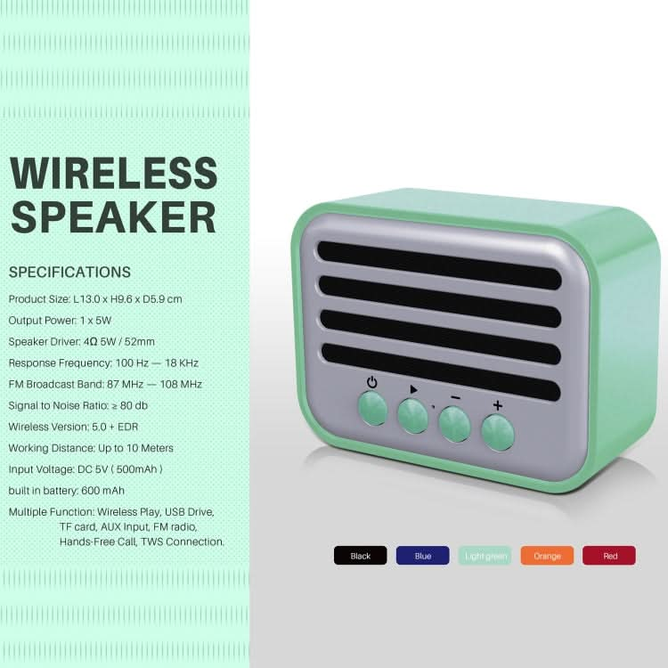 New Rixing NR-102 Mini TWS Bluetooth Speaker