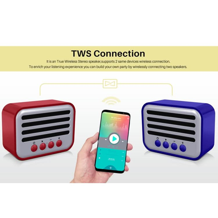 New Rixing NR-102 Mini TWS Bluetooth Speaker