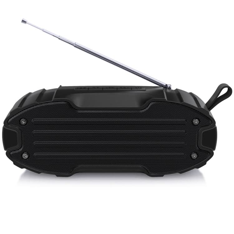 New Rixing NR-907FM TWS Outdoor Bluetooth Speaker Support Hands-free Call / FM with Handle & Antenna