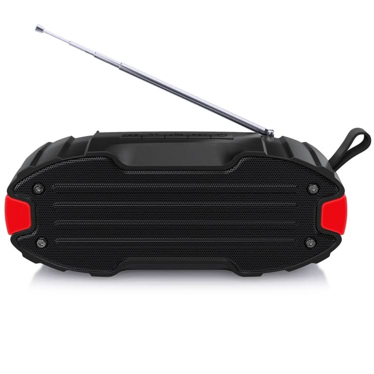 New Rixing NR-907FM TWS Outdoor Bluetooth Speaker Support Hands-free Call / FM with Handle & Antenna