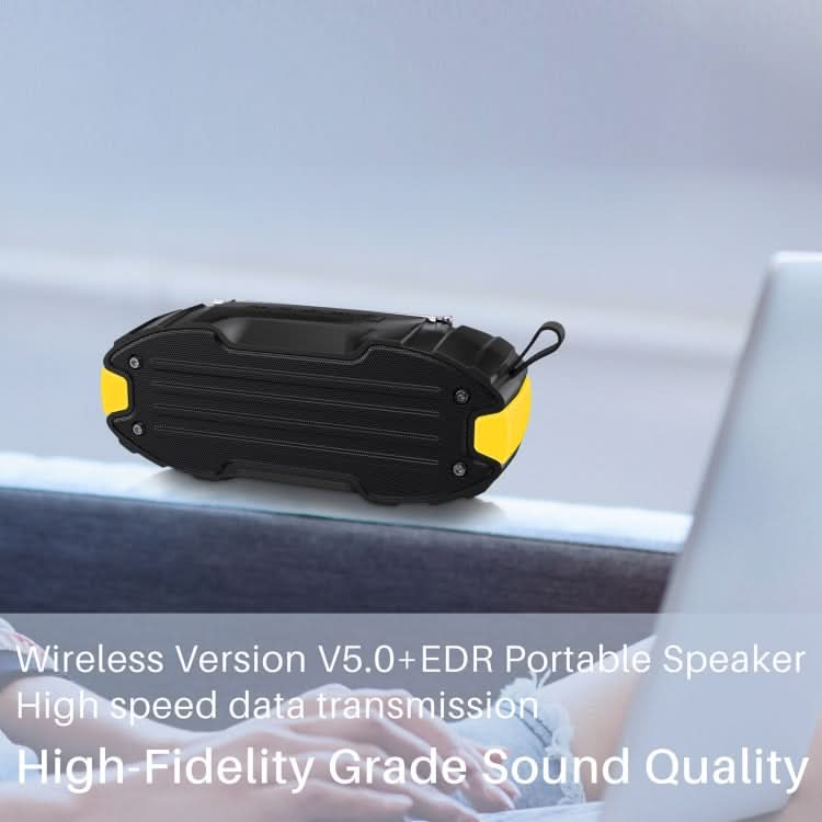 New Rixing NR-907FM TWS Outdoor Bluetooth Speaker Support Hands-free Call / FM with Handle & Antenna