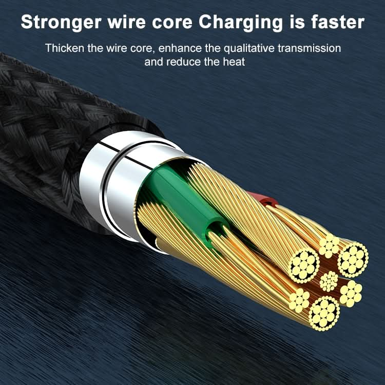 ADC-003 Type-C to 8 Pin PD Fast Charging Weave Data Cable