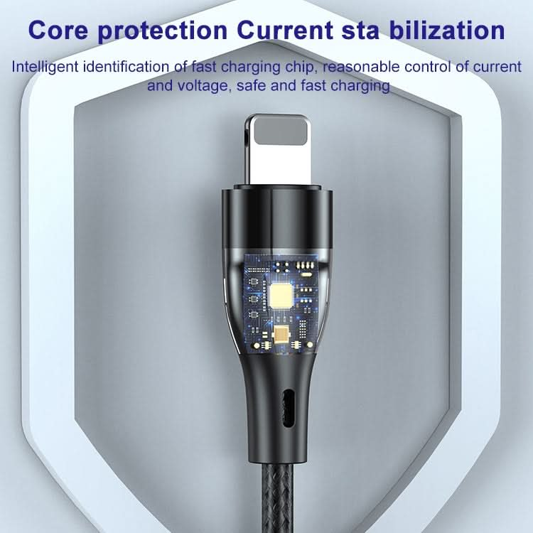 ADC-003 Type-C to 8 Pin PD Fast Charging Weave Data Cable