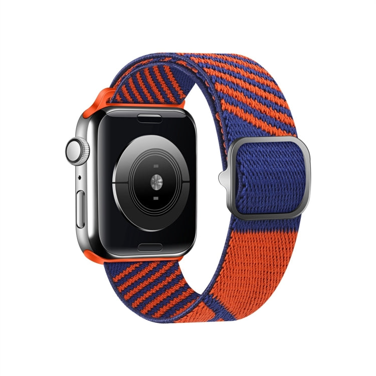 Two-color Nylon Braid Replacement Wrist Strap Watchband For Apple Watch Series