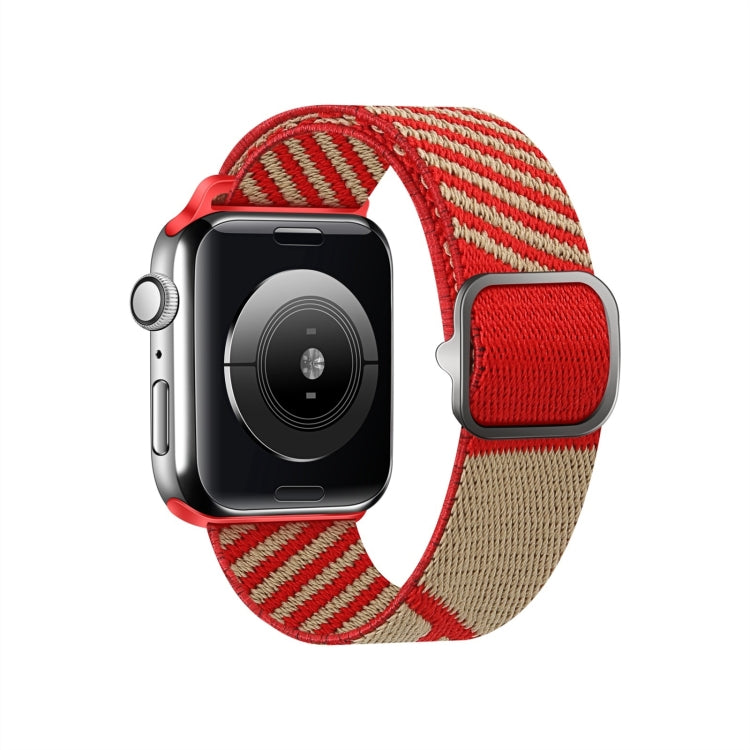 Two-color Nylon Braid Replacement Wrist Strap Watchband For Apple Watch Series