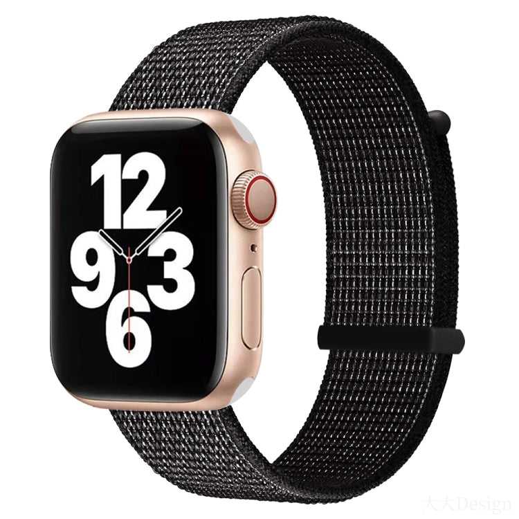 Hook and Loop Fastener Dual Section Replacement Watchband For Apple Watch Series