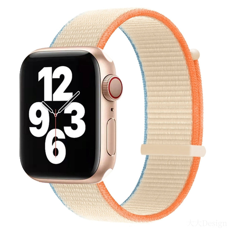 Hook and Loop Fastener Dual Section Replacement Watchband For Apple Watch Series