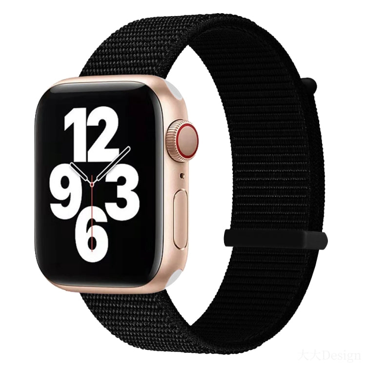 Hook and Loop Fastener Dual Section Replacement Watchband For Apple Watch Series