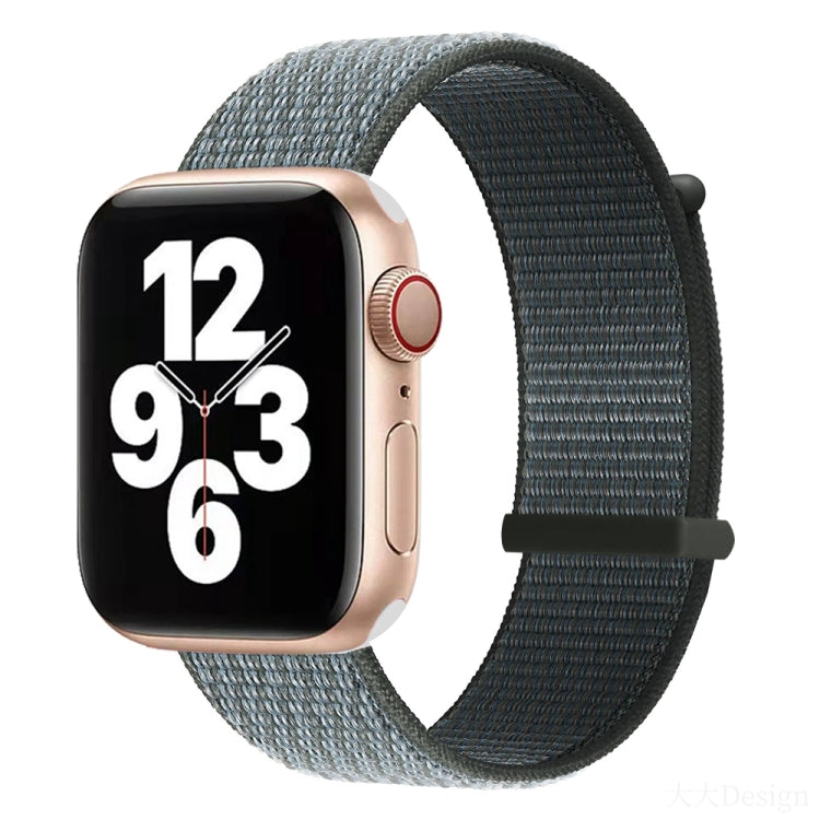 Hook and Loop Fastener Dual Section Replacement Watchband For Apple Watch Series