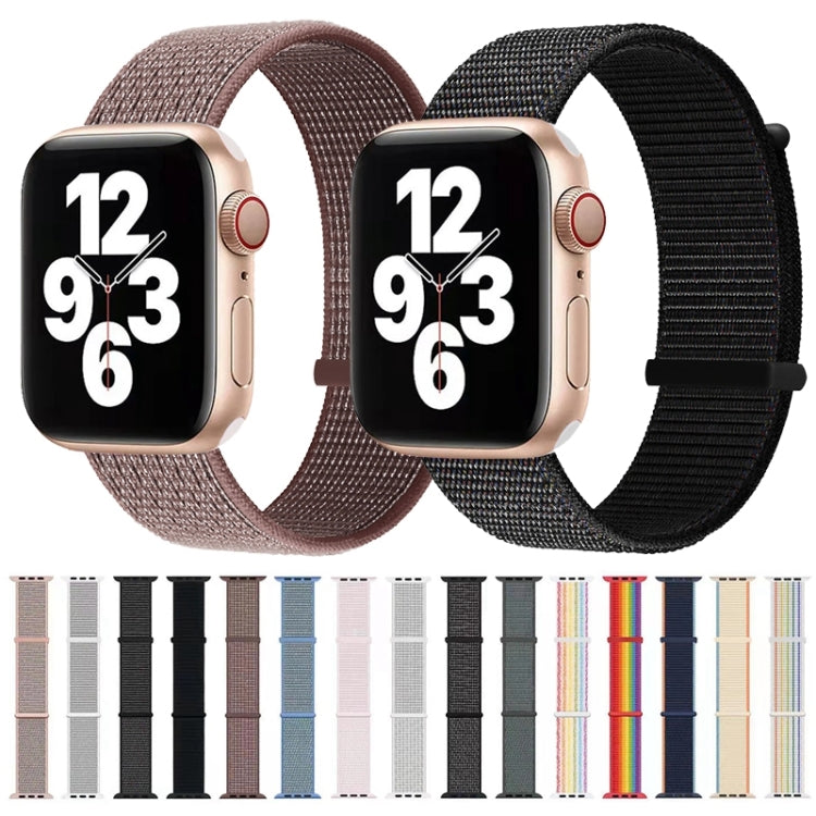 Hook and Loop Fastener Dual Section Replacement Watchband For Apple Watch Series