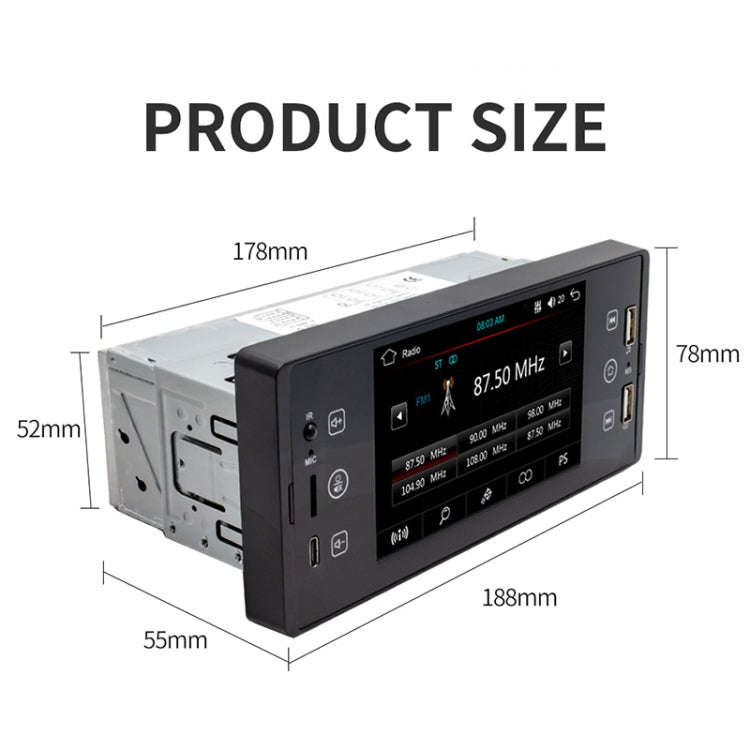 SW150 5-inch HD Touch Screen Dual USB Car MP5 Player Bluetooth Reversing Video Card U Disk Radio ÎҵÄÉ̵ê