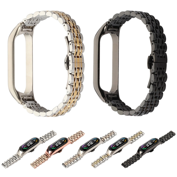 Seven-beads Stainless Steel Replacement Strap Watchband