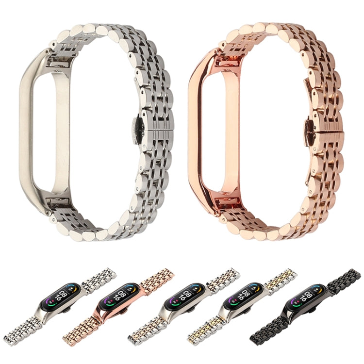 Seven-beads Stainless Steel Replacement Strap Watchband