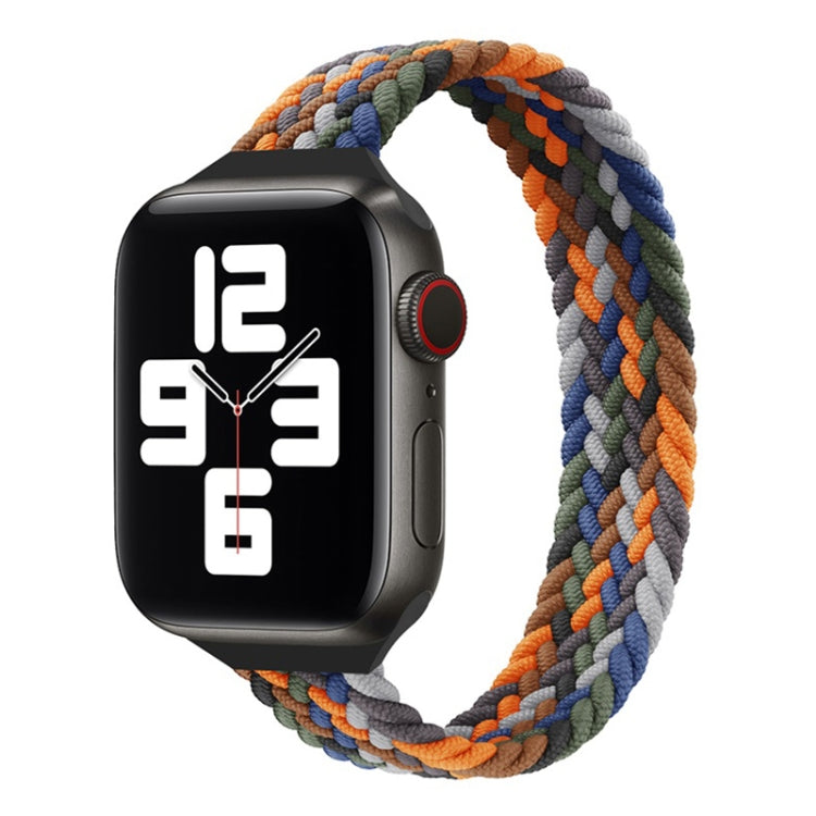 Small Waist Single Loop Nylon Braid Replacement Watchband For Apple Watch Series