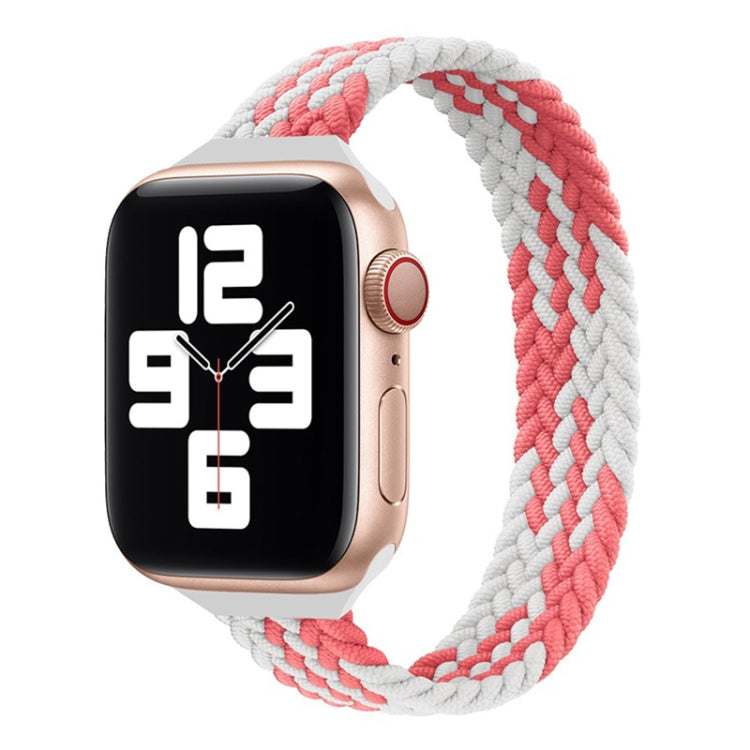 Small Waist Single Loop Nylon Braid Replacement Watchband For Apple Watch Series