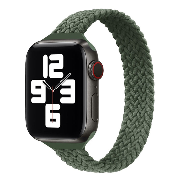 Small Waist Single Loop Nylon Braid Replacement Watchband For Apple Watch Series