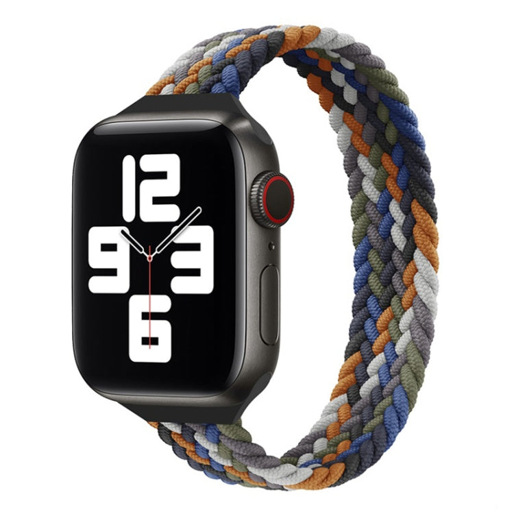 Small Waist Single Loop Nylon Braid Replacement Watchband For Apple Watch Series